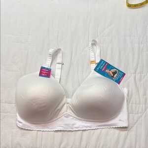 Vanity Fair Effortless Wireless Full Coverage T-Shirt Bra Star White 40DD NWT